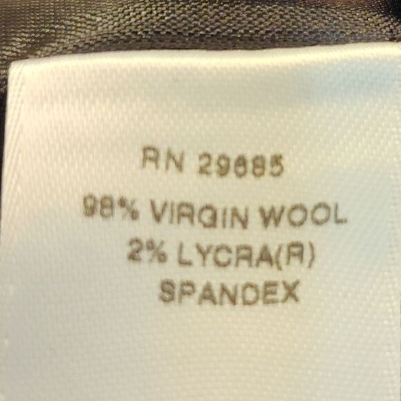 Pendleton Dark Gray Virgin Wool Madison Trouser Pants Size 14P - Picture 8 of 9